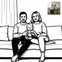 テキストや画像を線画に変換