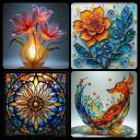 テキストから美しいガラスアートを作成