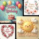 無料で楽しいグリーティング画像を作成