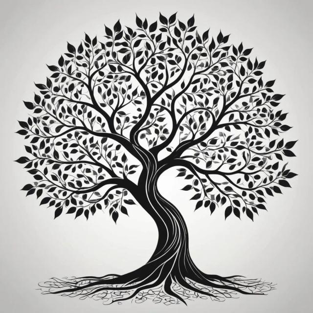 vector-black-white template 3