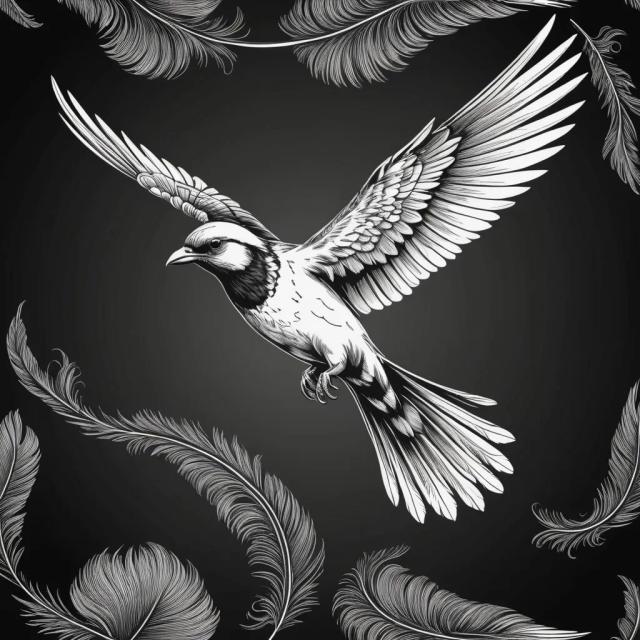 vector-black-white template 1