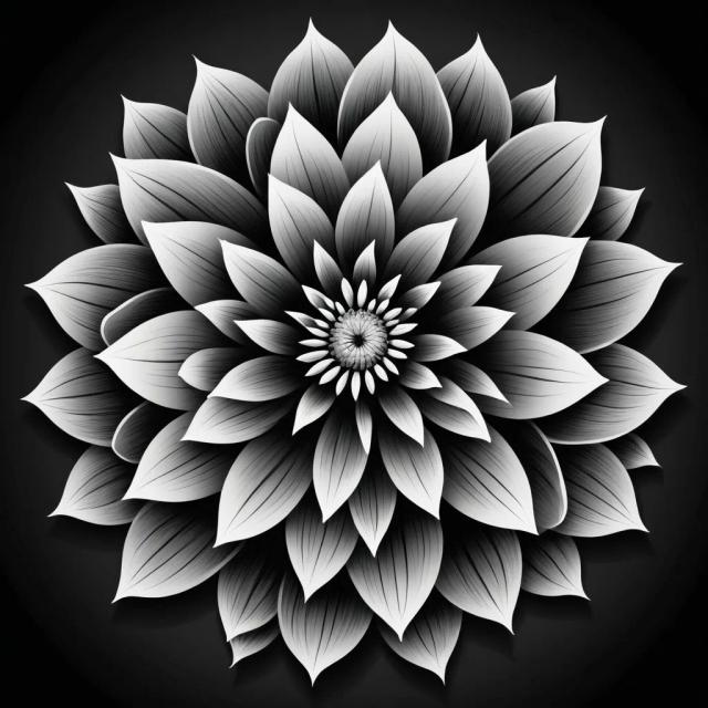 vector-black-white template 1